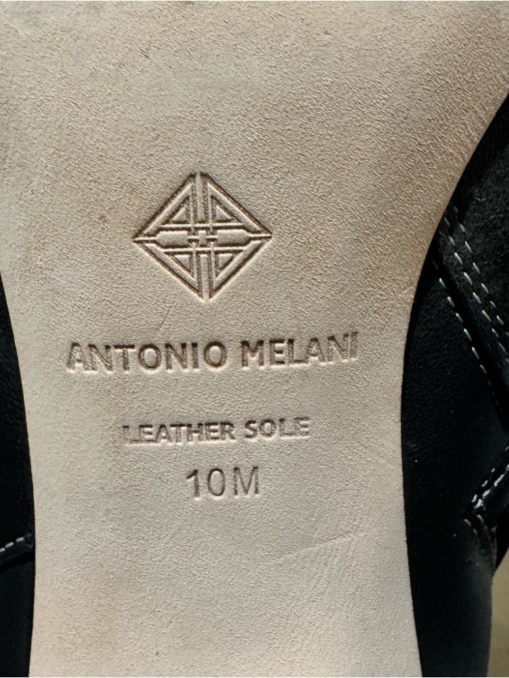 Antonio Melani Embroidered Leather Knee High Heeled Cowboy Boots - Picture 12 of 14